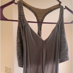 Lululemon tank with built in bra. Silver/gray! Size 6